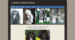 Desktop Screenshot of lakeviewpoodles.com